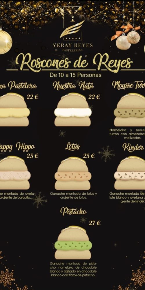 Roscón de Reyes Pastelerías Yeray Reyes